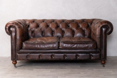 Brown Chesterfield Front View